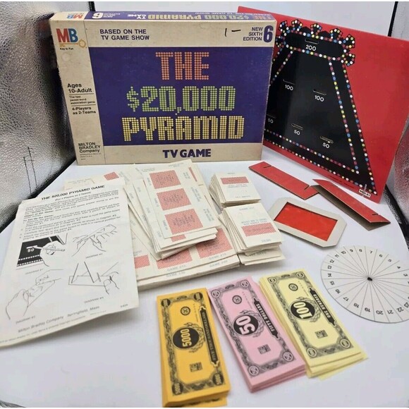 Vintage 1978 The $20,000 Pyramid Board Game Incomplete Great For Replacement Pcs - Picture 2 of 16